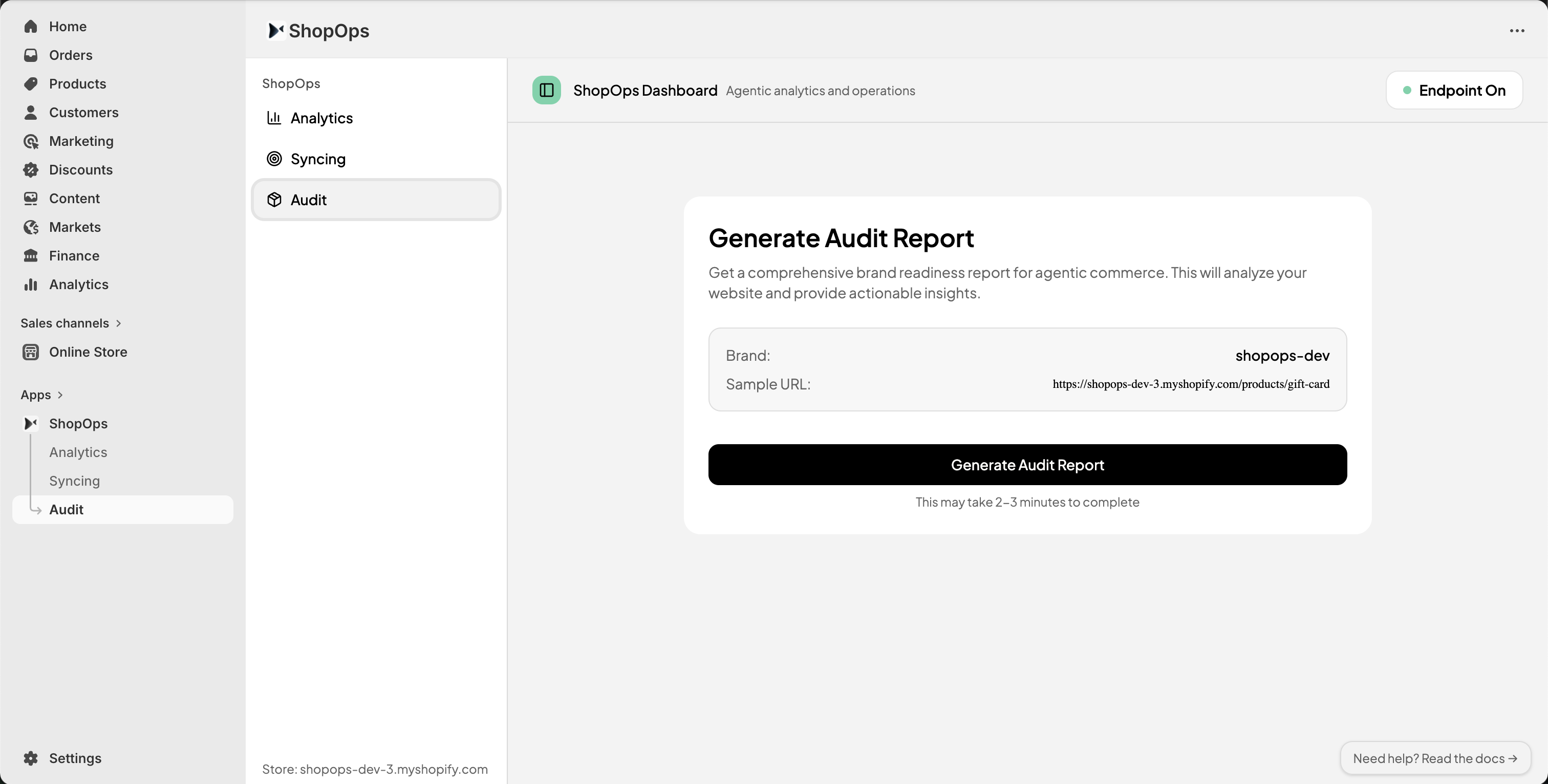 Dashboard & Audit 2