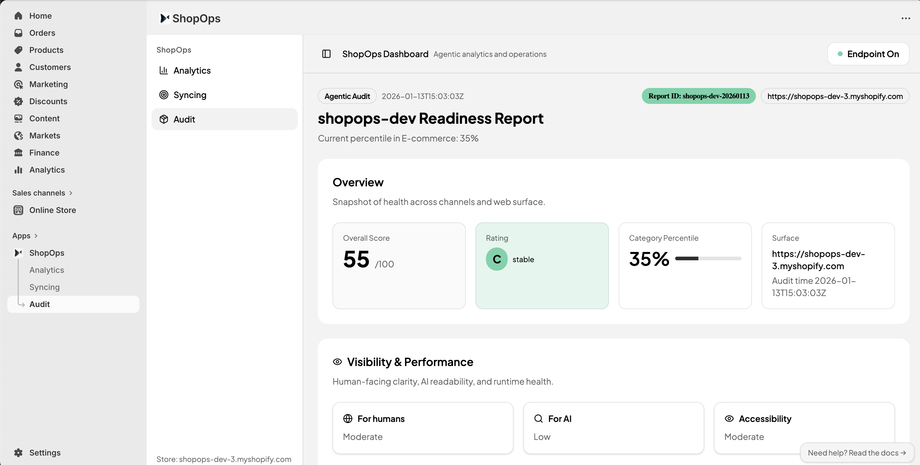 Dashboard & Audit 3